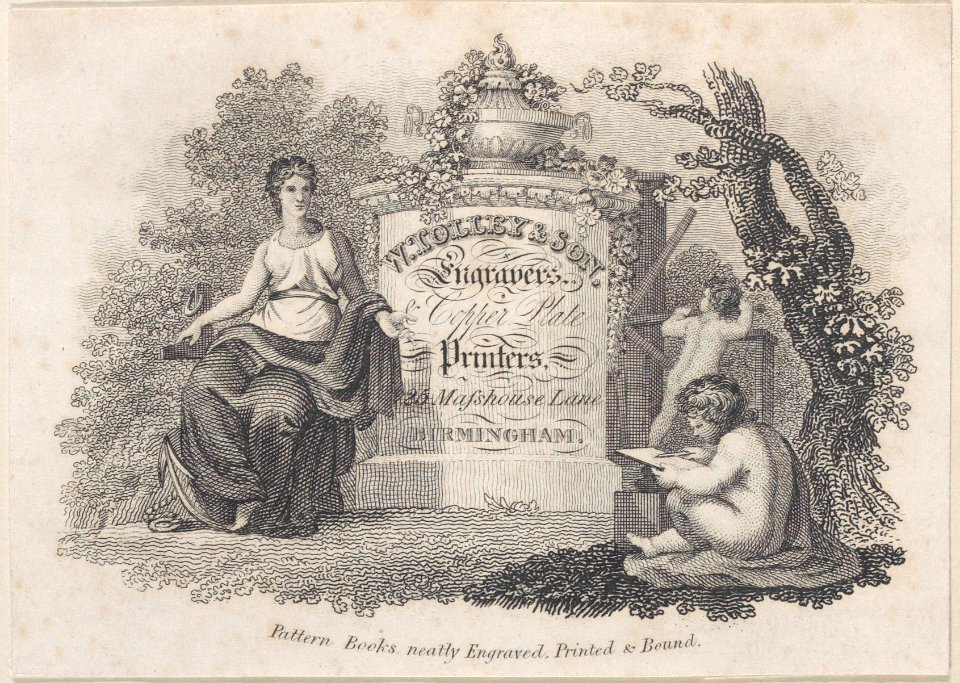 Trade Card for W. Holley & Son, Engravers and Printers Met DP885076