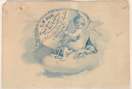 Trade card for C.W. Dix, Printer and Engraver Met DP885032