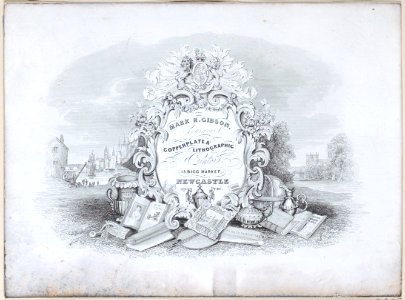 Trade Card for Mark H. Gibson, Engraver and Printer Met DP885014