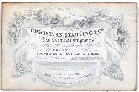 Trade Card for Christian, Starling & Co., Seal and General Engravers Met DP885317