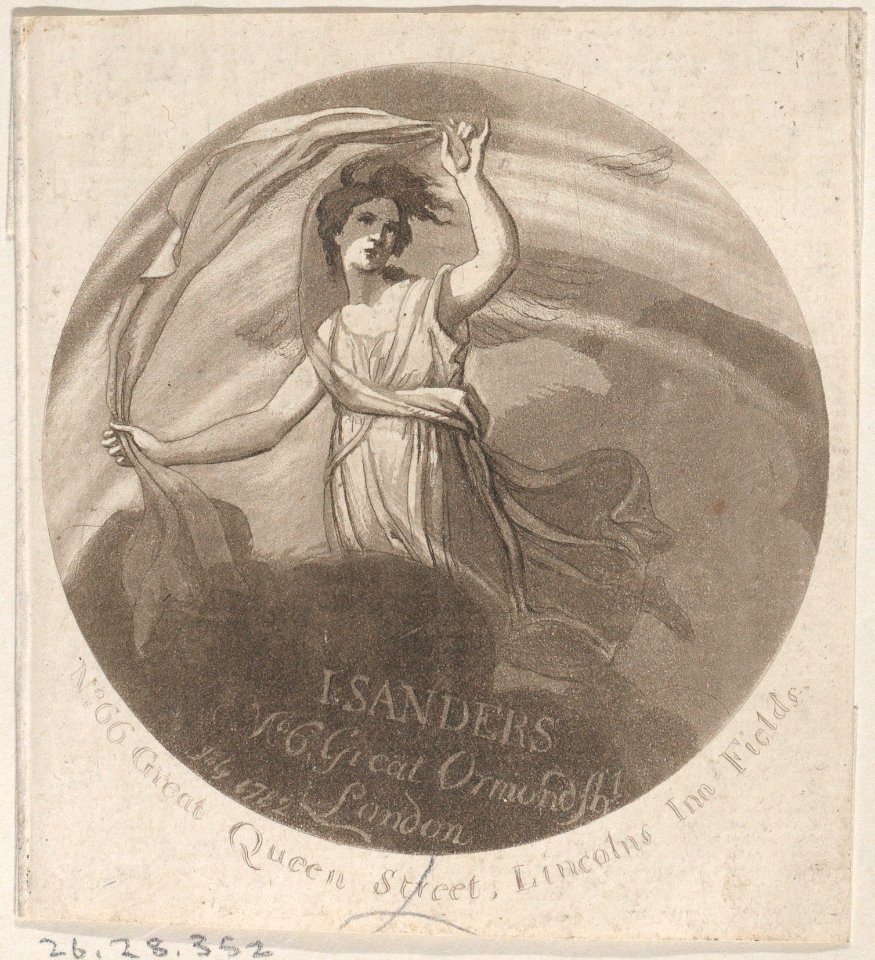 Trade Card for J. Sanders, Printmaker Met DP885223