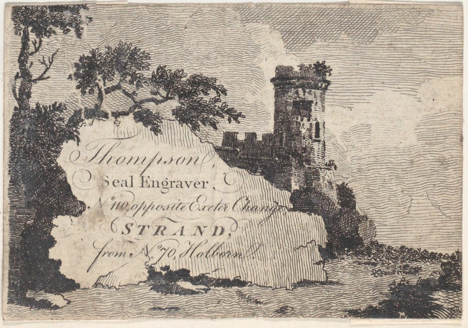 Trade Card for Thompson, Seal Engraver Met DP885175