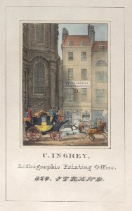 Trade Card for C. Ingrey, Lithographic Printer Met DP885093