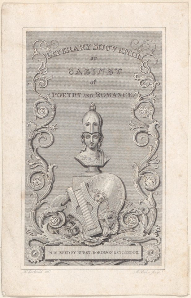 Trade Card for Literary Souvenir Met DP885329