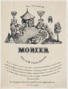 Trade card for Morier, landscape architect, Paris MET DP875306