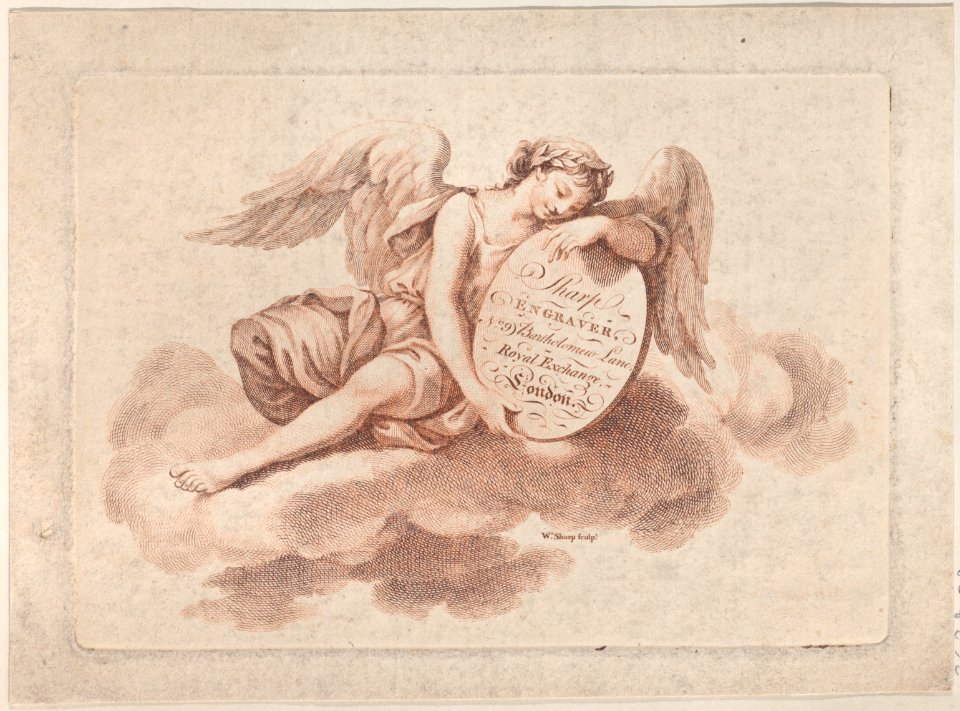 Trade Card for W. Sharp, Engraver Met DP885165
