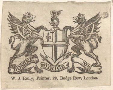 Trade Card for Jones and Barriff, Engravers and Printers Met DP885211