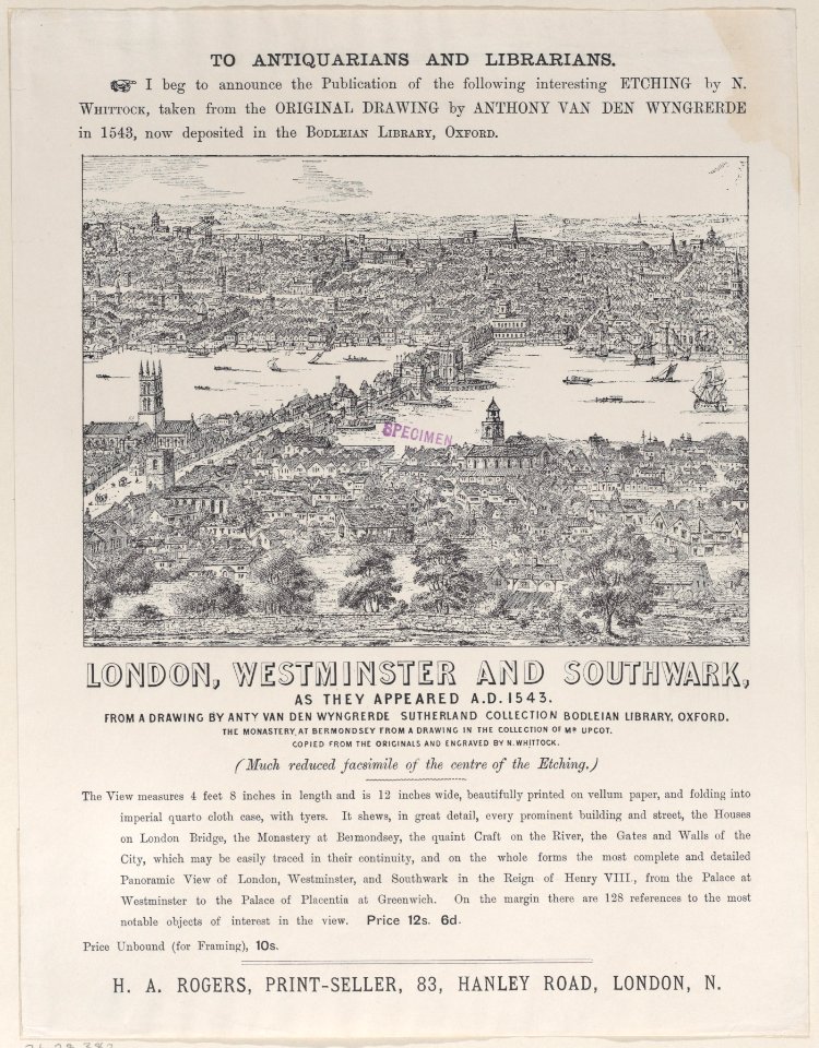 Trade Card for London, Westminster and Southwark Met DP885323