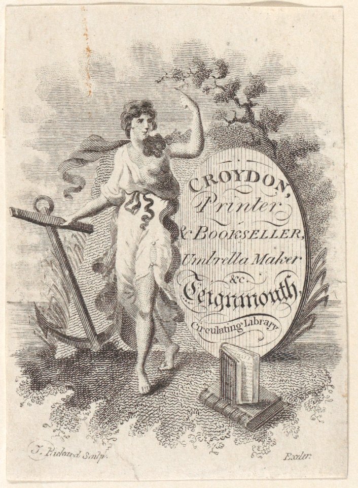 Trade Card for Croydon, Printer, Bookseller, and Umbrella Maker Met DP885045