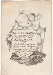 Trade Card for Leadbetter, Seal Engraver and Lapidary Met DP885189