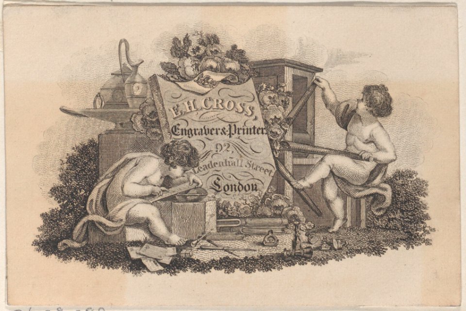 Trade Card for E.H. Cross, Engraver & Printer Met DP885104