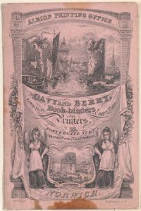 Trade card for Davy and Berry, Book-Binder and Printer Met DP884985