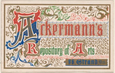 Trade Card for Ackerman's Repository of Arts Met DP885168