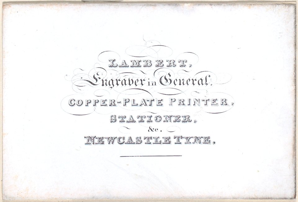 Trade Card for Lambert, Engraver, Copper-Plate Printer, and Stationer Met DP885069