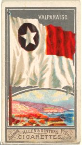 Valparaiso, from the City Flags series (N6) for Allen & Ginter Cigarettes Brands MET DP829283