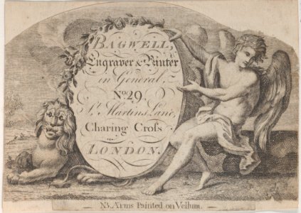 Trade Card for Bagwell, Engraver and Printer Met DP885195