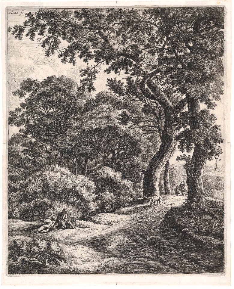 Two Travelers Resting in the Woods MET DP876285