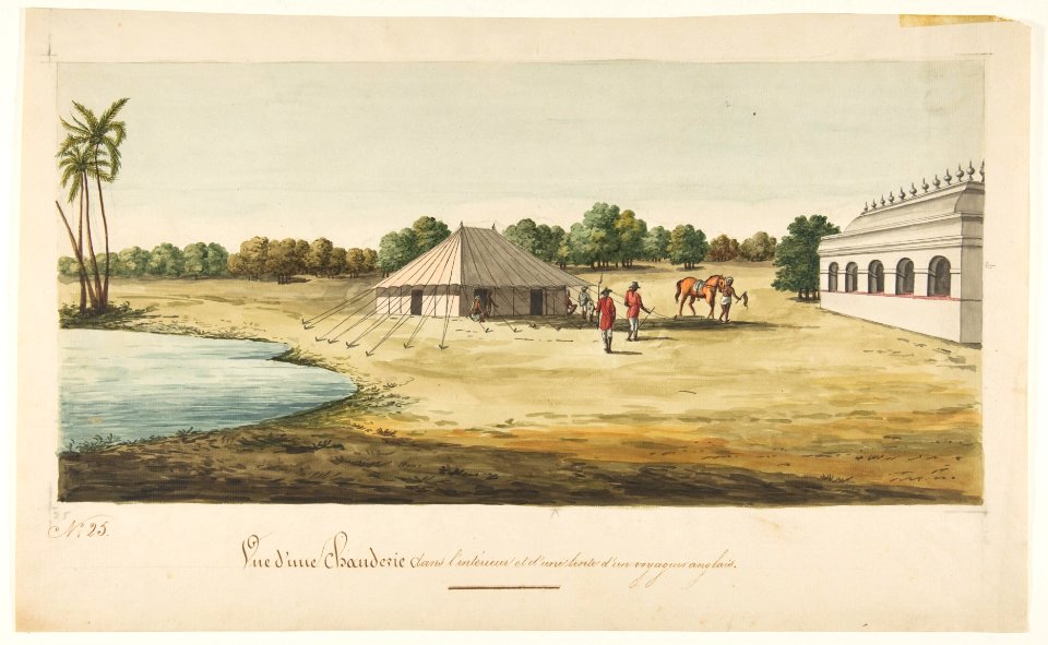 View of a Chaudézie in the interior of an English traveller's tent MET DP812723