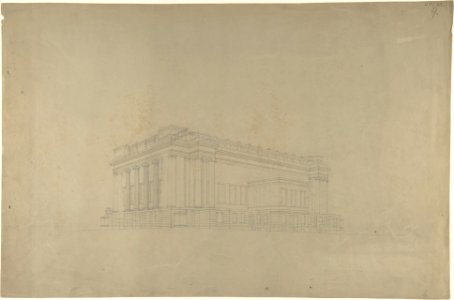 View of a Building in the Ionic Style MET DP805644