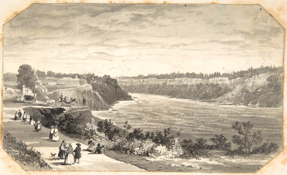 View of a river with a promenade MET DP804412
