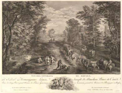 View of the Surroundings of Bruges (Vue des environs de Bruges) MET DP825994