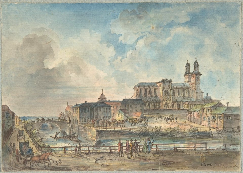 View of Uppsala cathedral from the North MET DP800029