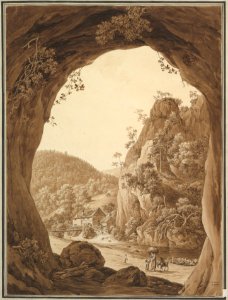 View of a Valley through a Rocky Arch MET DP827318
