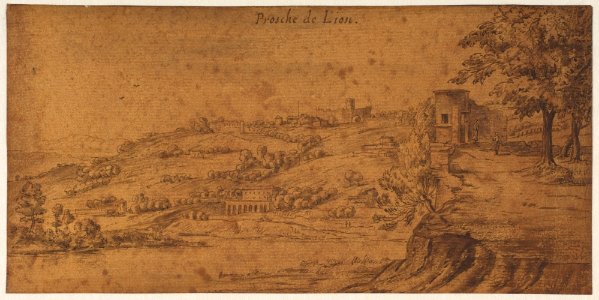 View of the Rhone river near Saint-Genis-Laval, south of Lyons MET DP815485