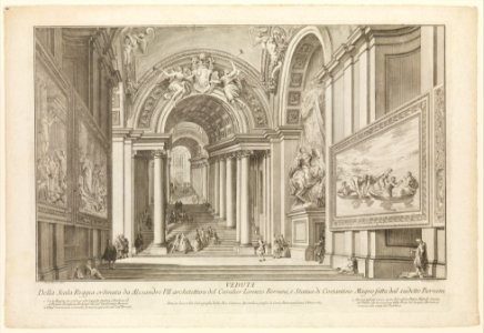 View of the Scala Reggia ordered by Alesandro VII (Vedute Della Scala Reggia ordinata da Alesandro VII) MET DP236678