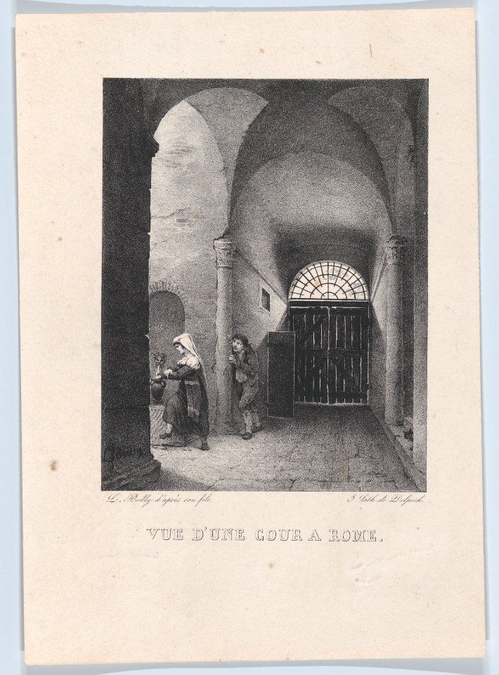 View of a Courtyard in Rome MET DP874348
