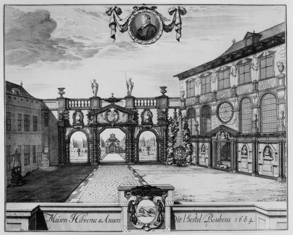 View of the Rubenshuis in Antwerp MET MM44525