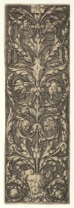 Vertical Panel with Inhabited Candelabrum Rising from a Cuirass MET DP836796