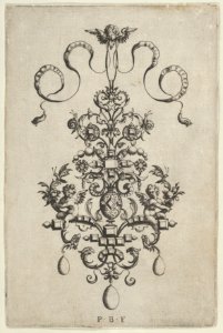 Vertical Panel with Design for a Pendant, from Ars His Myronis Nobilis Effingitus Pagellulis MET DP837156