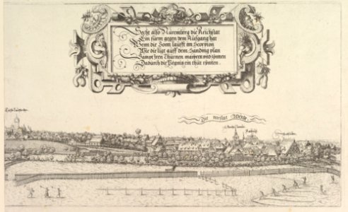 View of Nuremberg, to the east, right plate MET DP823300