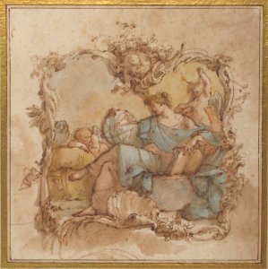 Vignette with an Allegorical Figure of Astronomy MET 61.130.2