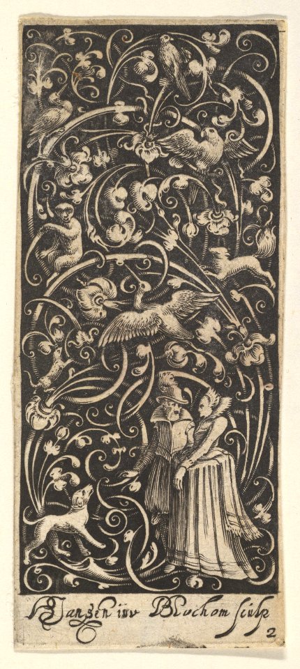 Vertical Panel with a Man and Woman MET DP827185