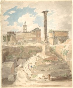 View of the Roman Forum, unexcavated MET DP800736