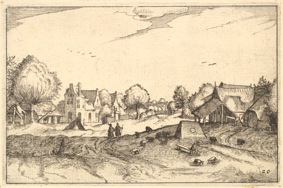 Village Road from Regiunculae et Villae Aliquot Ducatus Brabantiae MET DP825685