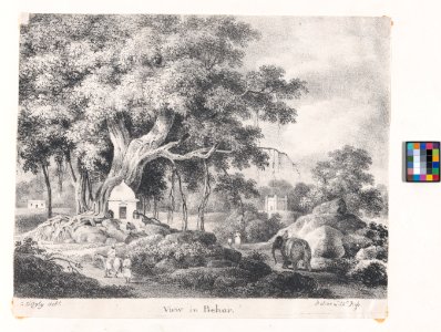 View in Behar, in an Anglo-Indian Album associated with Sir Charles D'Oyly MET DP-14648-001