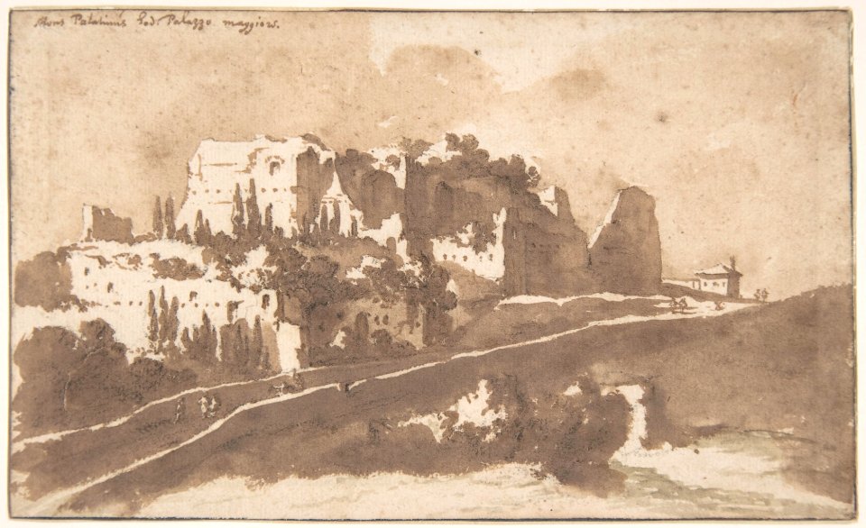 View of the "Palazzo Maggiore" on the Palatine Hill, Rome MET DP800108