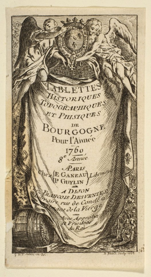 Vignettes pour les "Tablettes historiques, topographiques et physiques de Bourgogne" MET DP814985