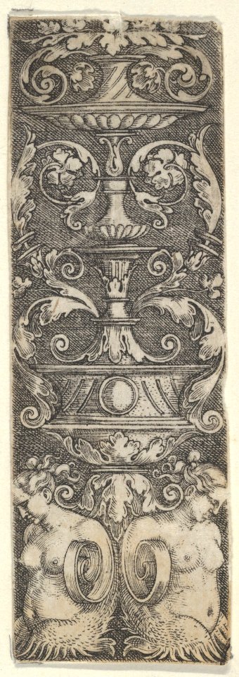Vertical Panel with a Candelabrum Supported by Two Half-Length Female Figures MET DP837074