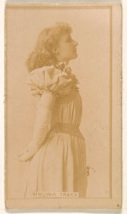 Virginia Tracy, from the Actresses series (N245) issued by Kinney Brothers to promote Sweet Caporal Cigarettes MET DP859731