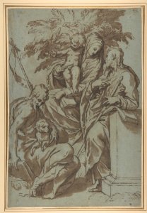 Virgin and Child with Saint John the Baptist and Saint Paul MET DP809457