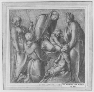 Virgin and Child with Saint Elizabeth, the Infant Baptist, Saint Anthony of Padua, and a Female Martyr MET 43528