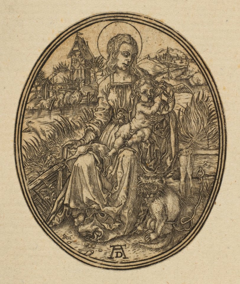 Virgin and Child with the Monkey (reverse copy) MET DP815372