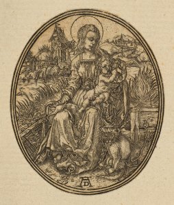 Virgin and Child with the Monkey (reverse copy) MET DP815372