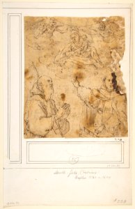 Virgin and Child with two angels appearing to two saints MET DP811541