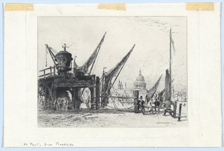 View of St. Paul's Cathedral, from Bankside MET DP877057