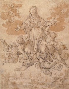 Virgin in Glory with Angels MET 57.187